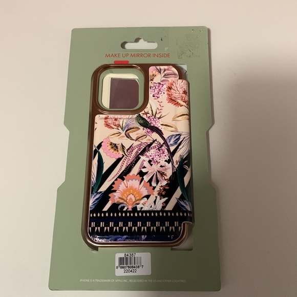 Ted Baker iPhone 13 PRO Case Folio Floral Mirror Slim Protective, Densee - Picture 5 of 6
